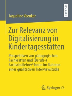 cover image of Zur Relevanz von Digitalisierung in Kindertagesstätten